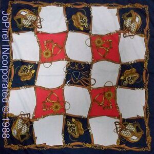 Nylon Rayon Square Foulard Scarf, 'DesignerRL'…